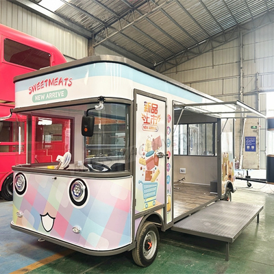 전기 카트 모바일 간식 빵 음식 트럭 와인 및 식품 음료 응용