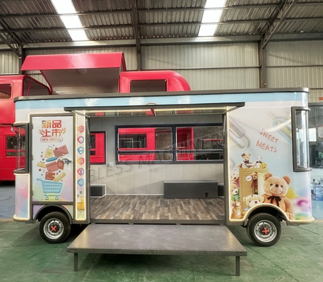 전기 카트 모바일 간식 빵 음식 트럭 와인 및 식품 음료 응용