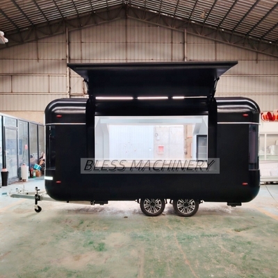 1500kg 모바일 딥 프라이어 식품 트럭 트레일러