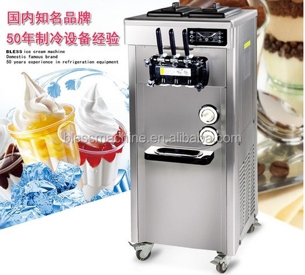 670x780x1330mm 120KG 용량의 부드러운 아이스크림 기계