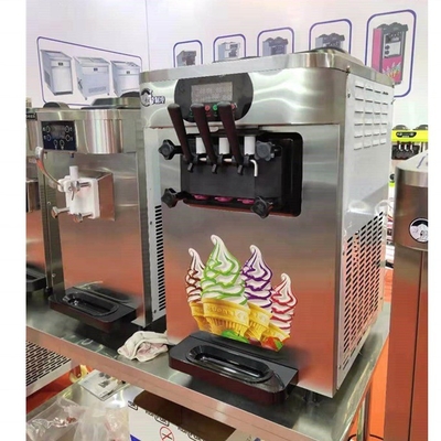 빠른 냉동 3 맛 상용 아이스크림 기계 전 냉각 갱신 시스템