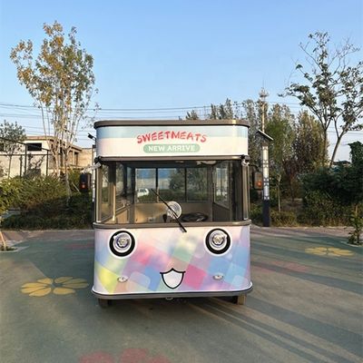 2024 에너지 절감 상업 BBQ 핫 푸드 밴 야외 패스트 푸드 미국 표준