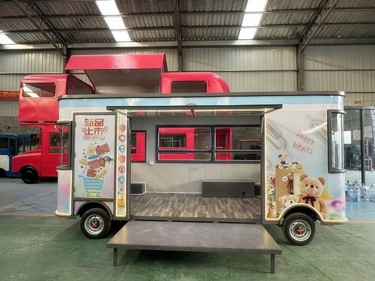 2024 에너지 절감 상업 BBQ 핫 푸드 밴 야외 패스트 푸드 미국 표준