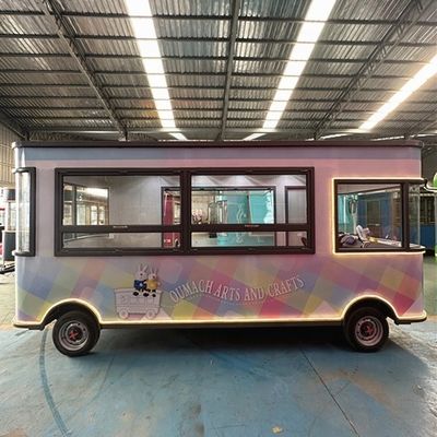 2024 에너지 절감 상업 BBQ 핫 푸드 밴 야외 패스트 푸드 미국 표준