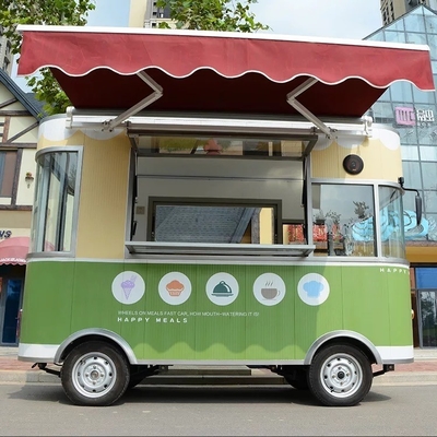 야외 패스트 푸드 및 맞춤형 상업 바비큐용 모바일 프라이어 식품 카트
