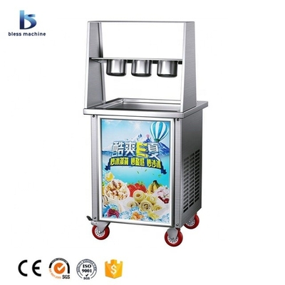 온도 제어 시스템 자동 해빙 버튼과 함께 태국 Fried 아이스크림 기계