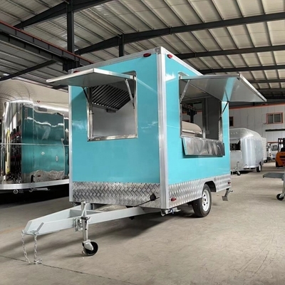 3000*2100*2500MM 전압 110V/220V 피자 트럭 BBQ 부엌 모바일 패스트푸드 레스토랑