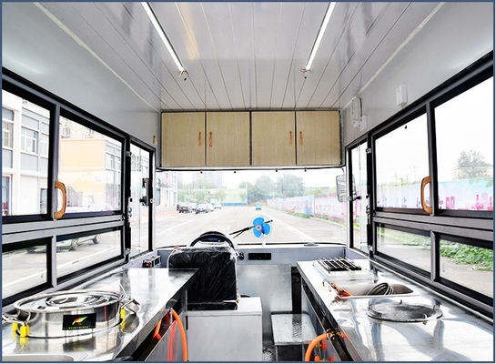 L420cm*W180cm*H230cm 600kg 실버 이동식품 트레일러 220V/380V