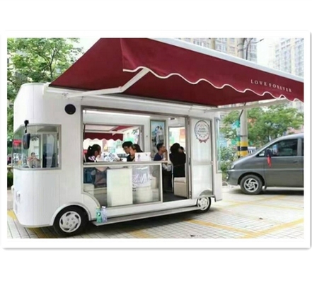 맞춤형 야외 패스트 푸드 위생 표준 제조 버스형 음식 카트