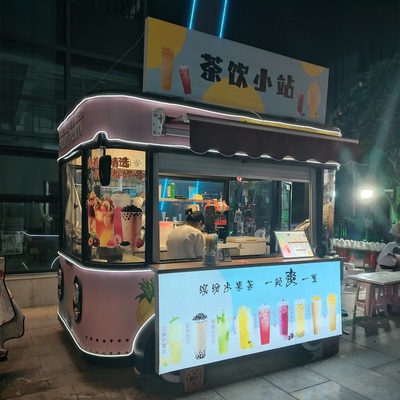 3.0kw 전기 모바일 패스트푸드 간식 음료 아이스크림 음식물 트레일러 트럭 키오스크 카트