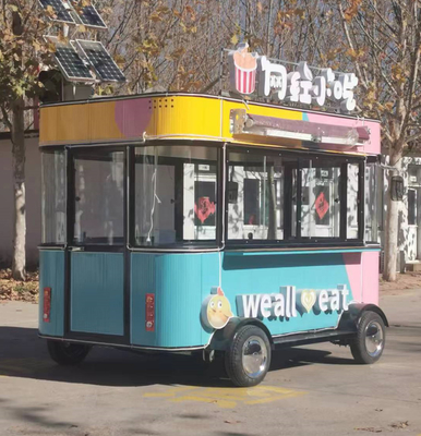 4 도로 바퀴 전기 이동식 간식 및 음료 캐터링 밴