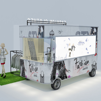 전기 모바일 패션 티셔츠 청바지 재킷 바지 트럭 트레일러 카트 부티크 3.0kw