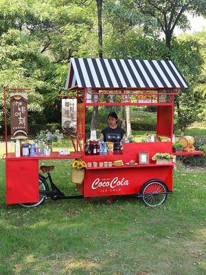 다기능 커피 카트 음식 트레일러 모바일 음식 카트 아이스크림 미니 음식 트럭