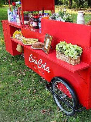 다기능 커피 카트 음식 트레일러 모바일 음식 카트 아이스크림 미니 음식 트럭