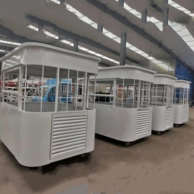 신선한 주스 및 채소 과일 샐러드 이동 상점 2500mm * 1600mm * 2350mm을위한 자동차 트롤