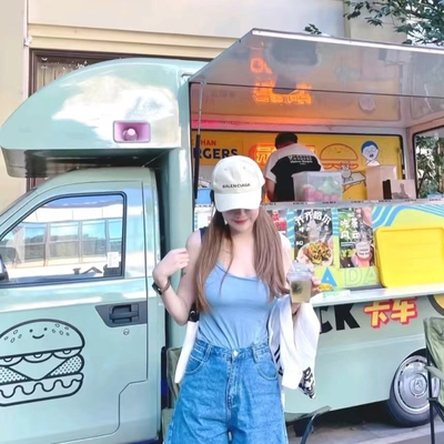 음식 카트 음료 판매 카트 외관 모바일 패스트 푸드 트레일러 사용자 정의 모바일