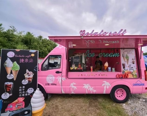 음식 카트 음료 판매 카트 외관 모바일 패스트 푸드 트레일러 사용자 정의 모바일