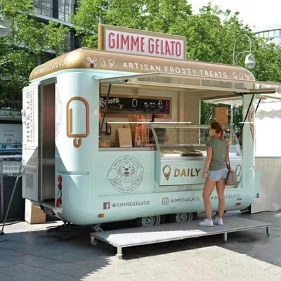 다기능 패스트 푸드 트레일러를 위한 완전 장비 된 콘세션 스트리트 모바일 푸드 트럭