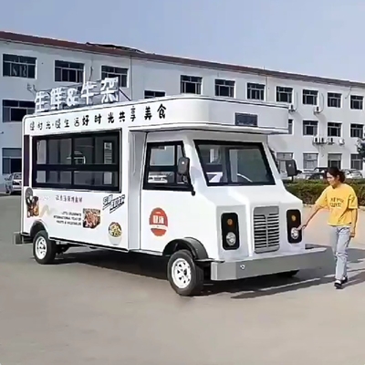 전체 주방 장비 패스트 푸드 간식 외식 밴 트럭 4.6*2.0*2.35m 1500kg 출구