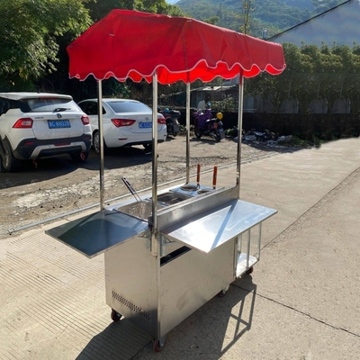 원료와 다목적 기능이 있는 960mm*520mm*2000mm 거리 음식 트롤