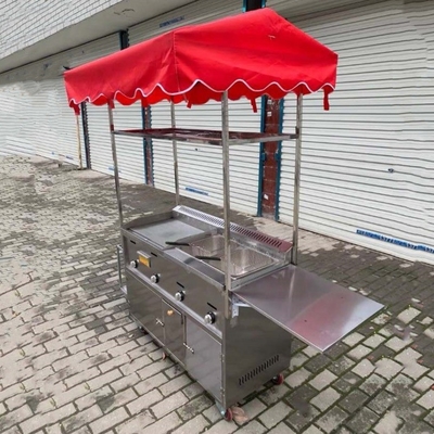 원료와 다목적 기능이 있는 960mm*520mm*2000mm 거리 음식 트롤