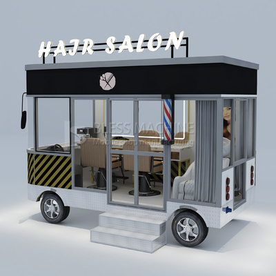 3.0kw 전기 모바일 헤어 시트 샐러드 헤어 샵 스타일 디자인 페름 밴 트럭 트레일러 카트