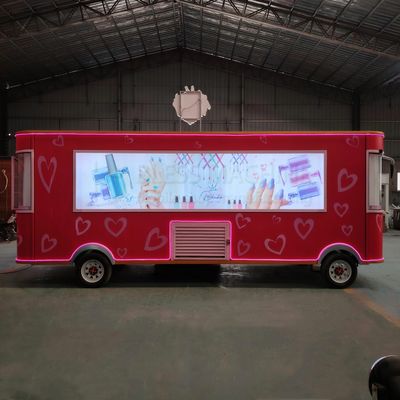 뷰티 메이크업과 스파 서비스를 위해 시속 40km의 배터리 전동 모바일 샐러드 트럭