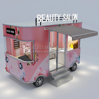 시속 40km 전기 모바일 뷰티 샐러드 화장품 피부 관리 SPA 밴 트럭 트레일러