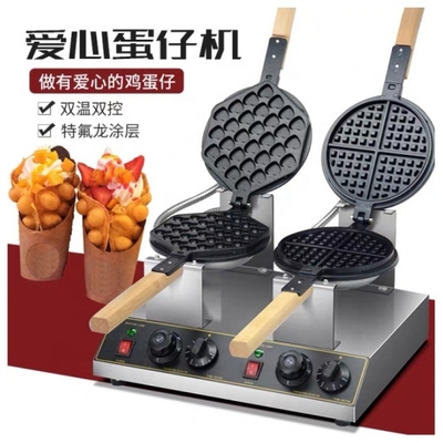 소규모 시장 슈퍼 성능 와플 머신 1400w 전력 낮은 투자