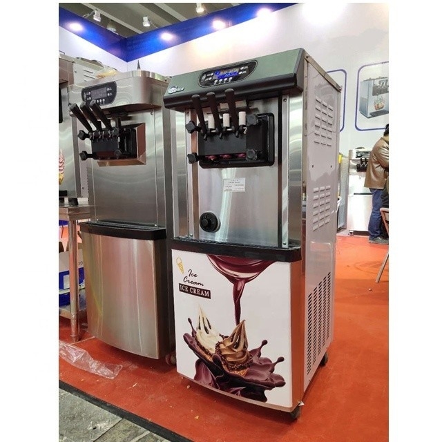 판매시장 소프트서브 3 맛 아이스크림 기계 슈퍼 성능 220V / 50Hz