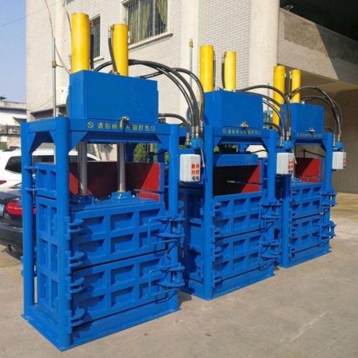 30 KG 압력 30-100Pa 수압 카드보드 밸링 프레스 기계 수평 설계
