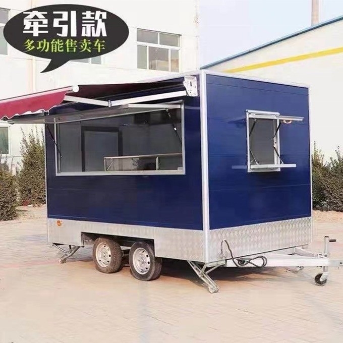 슈퍼 퍼포먼스 모바일 키친 트레일러 매운 음식을 좋아하는 사람들을 위해 모든 종류의 뱀을 만듭니다.
