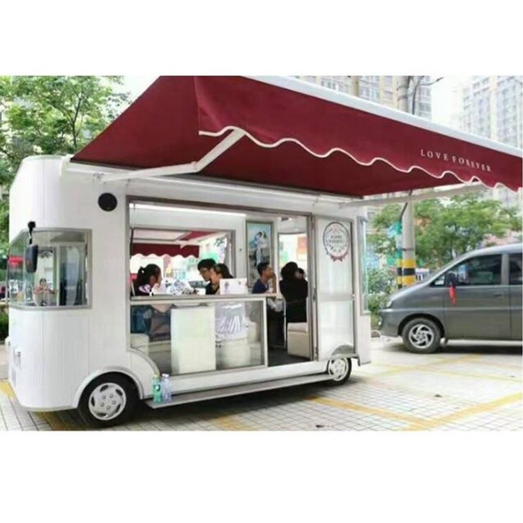 조각 된 금속판 및 재료 2022 표준에서 패스트 푸드용 전기 음식 트럭