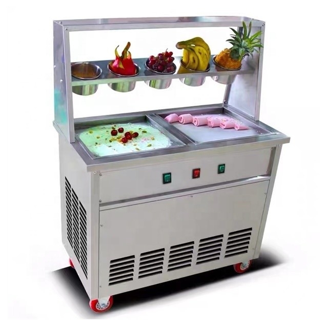 에너지 광업 산업 플래트 팬 아이스크림 롤 머신