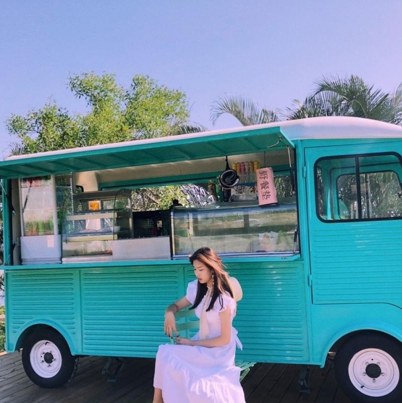 음식 트레일러 빈티지 모바일 다양한 상품 판매 맞춤형 시트로엔 HY 밴